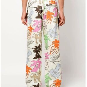 Palm Angels  ALLOVER LOOSE PANTS